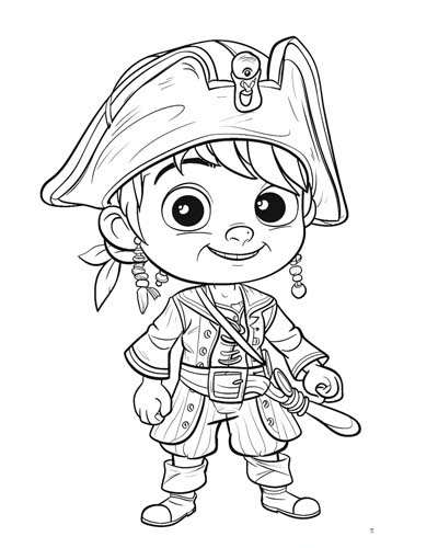 pirate Black Sam Bellamy coloring page