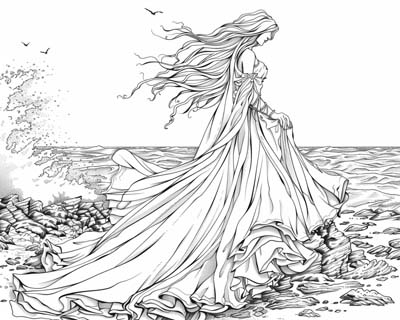 Maria Hallett coloring page