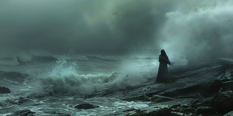 woman staring out to sea waiting for her sailor
