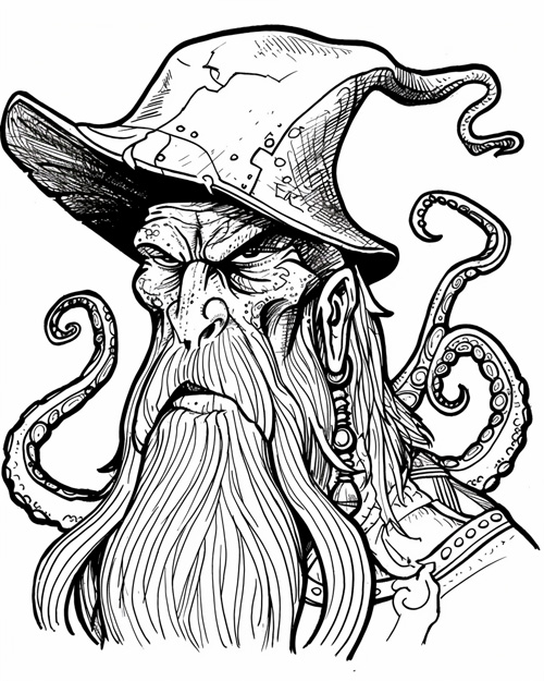 Davey Jones coloring page