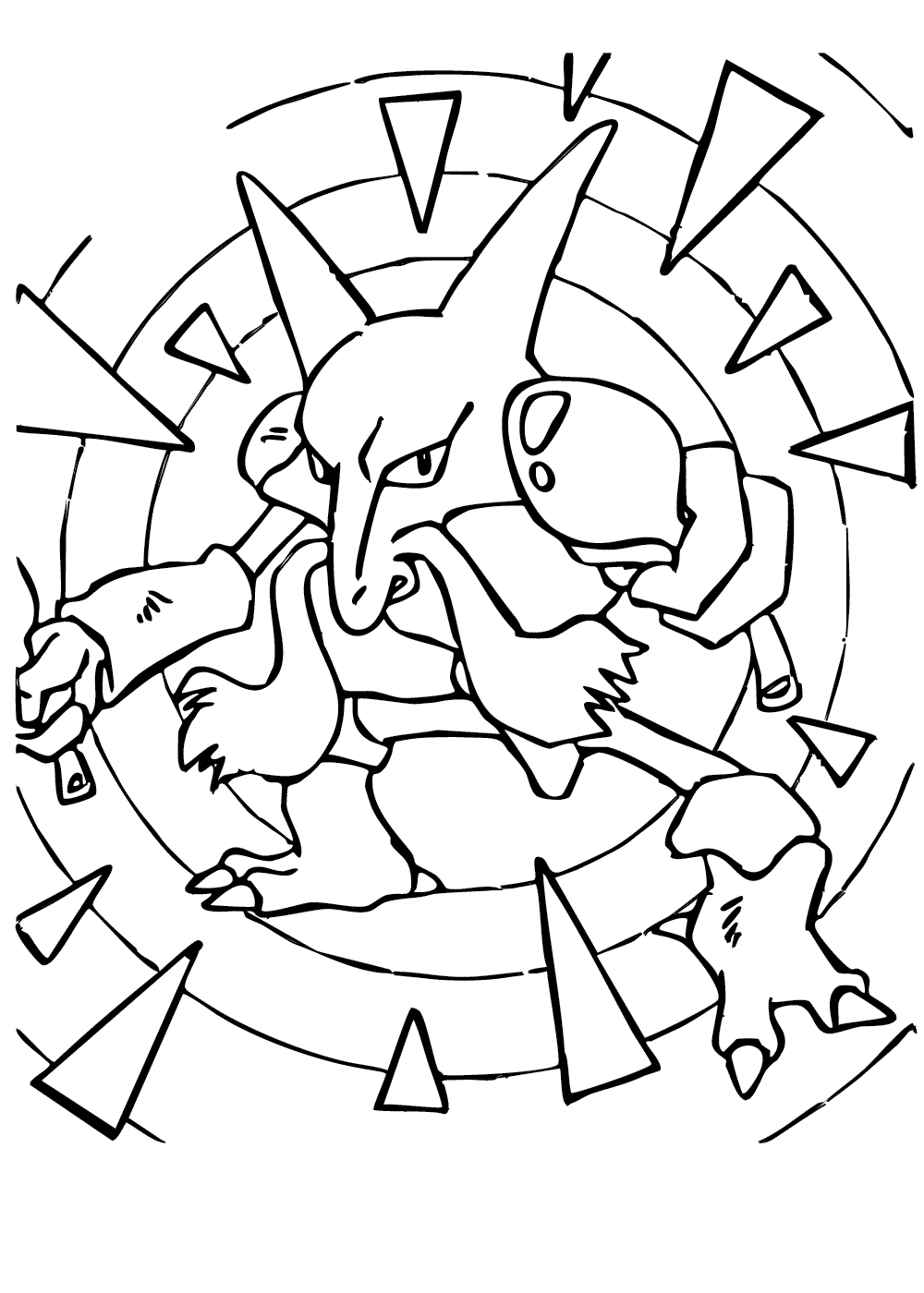 pokemon coloring page of Alakazam