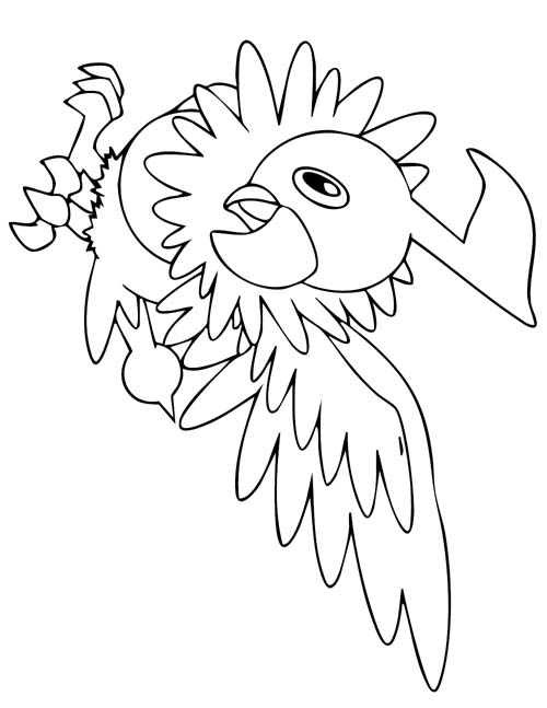 coloring page of chatot