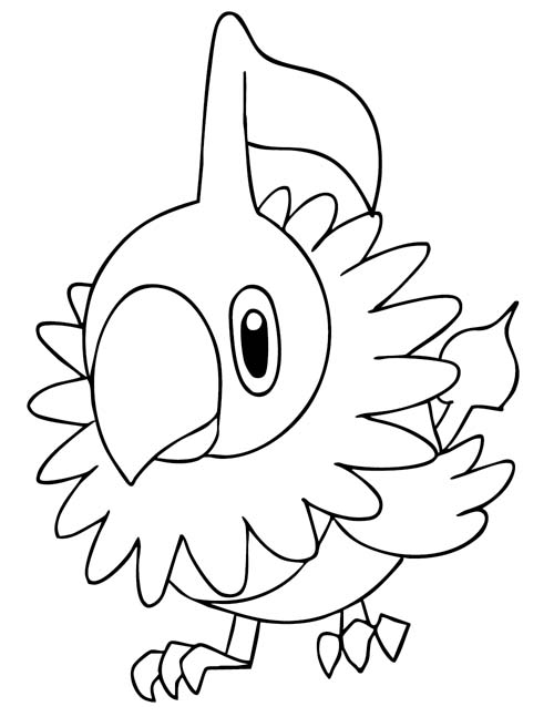 coloring page of chatot