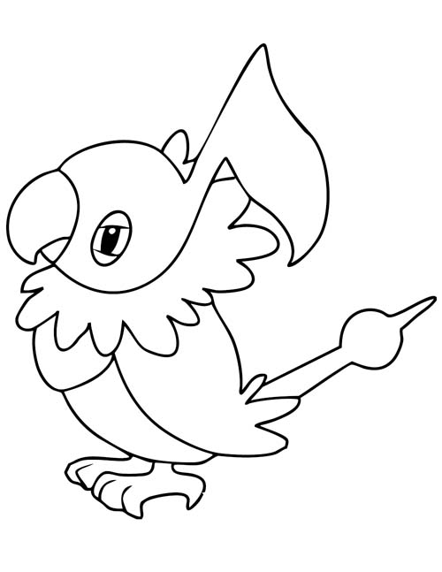 coloring page of chatot