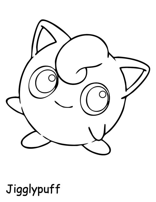 coloring page of jigglypuff