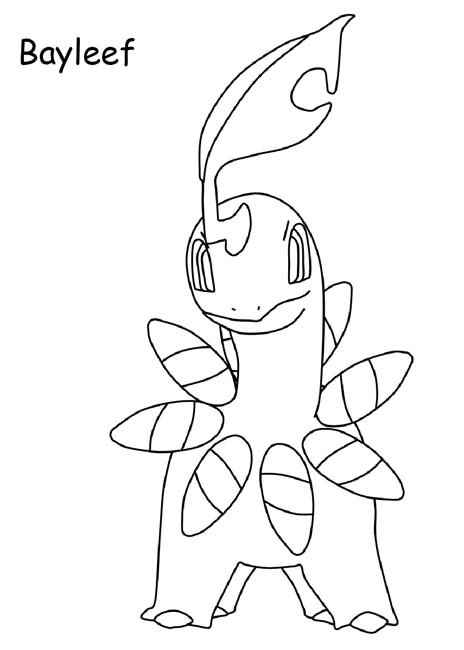 Bayleaf coloring page