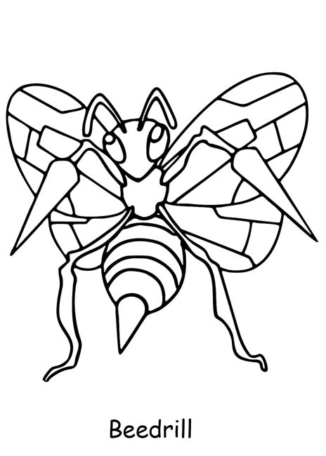 beedrill coloring page