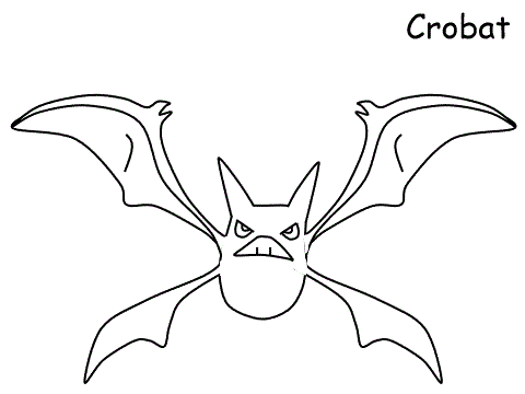 crobat coloring page