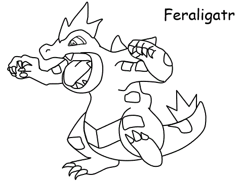 feraligatr coloring page