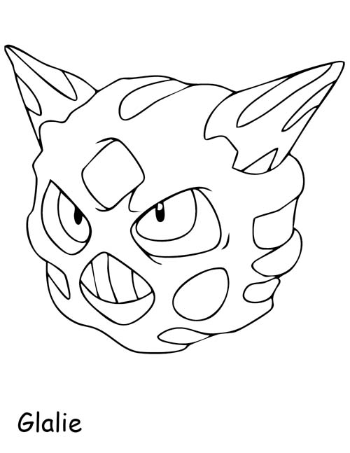 coloring page of Glalie