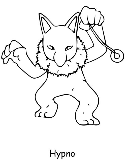 hypno coloring page