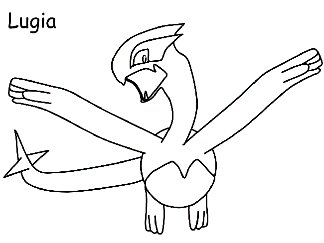 lugia coloring page