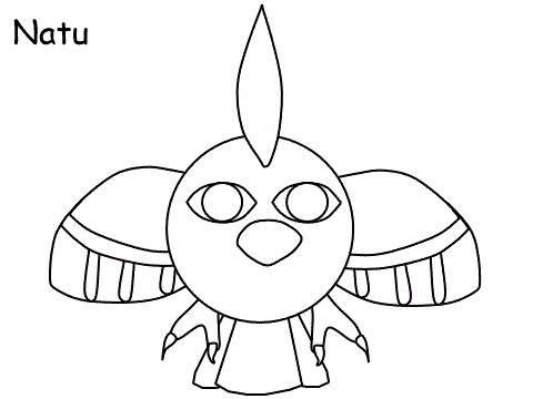 natu coloring page