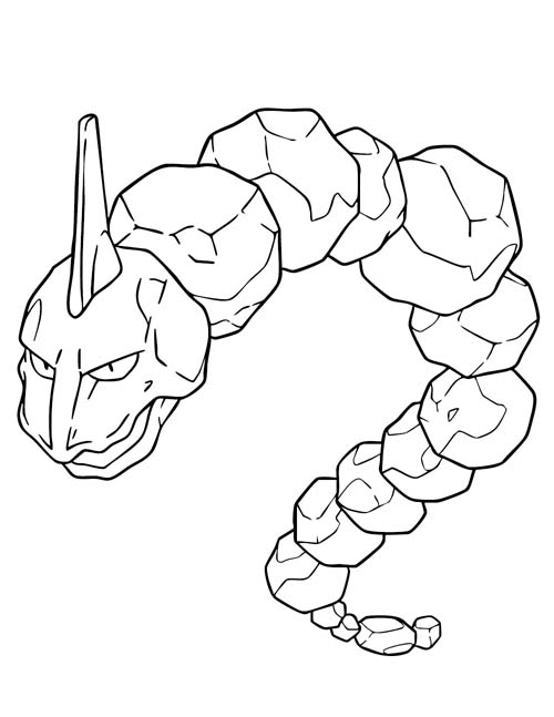 coloring page of Onix