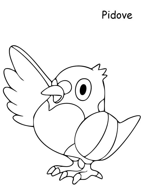 coloring page of pidove