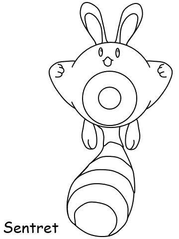 Coloring Page of sentret