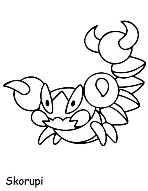 coloring page of Skorupi