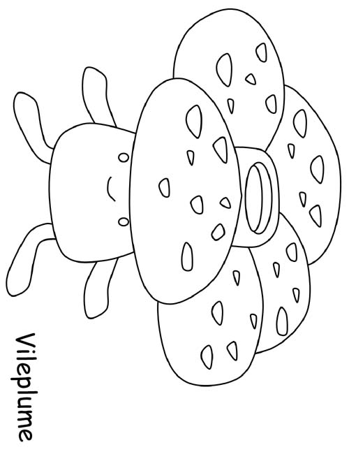 Vileplume coloring page
