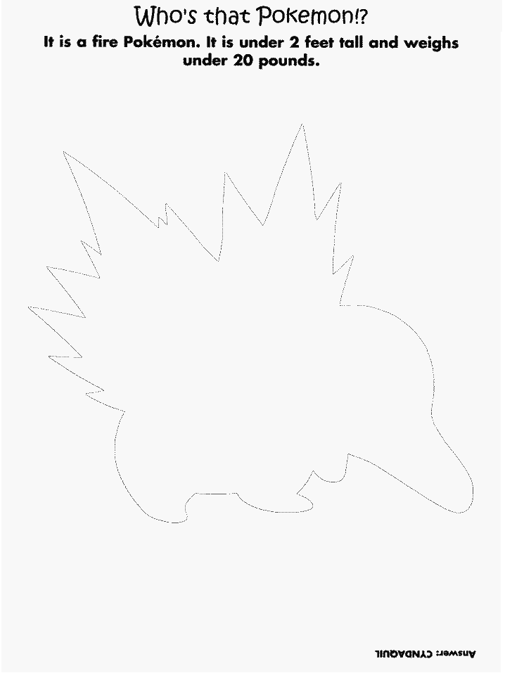 Pokemon Coloring Pages
