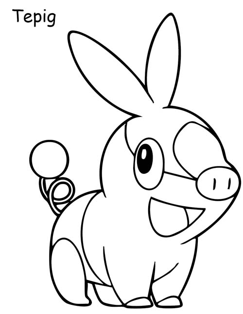tepig coloring page
