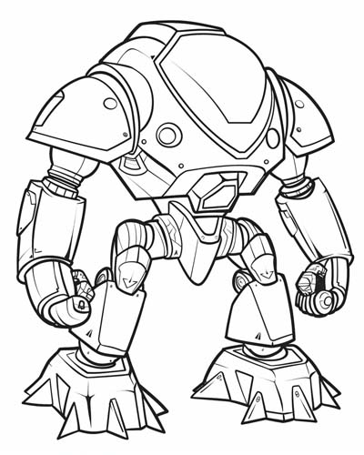 Mech-Suit coloring page