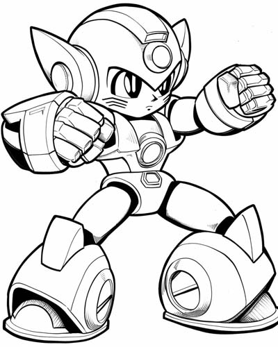 robot coloring page