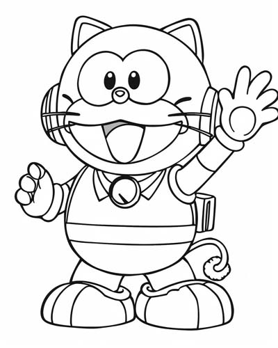 robot coloring page