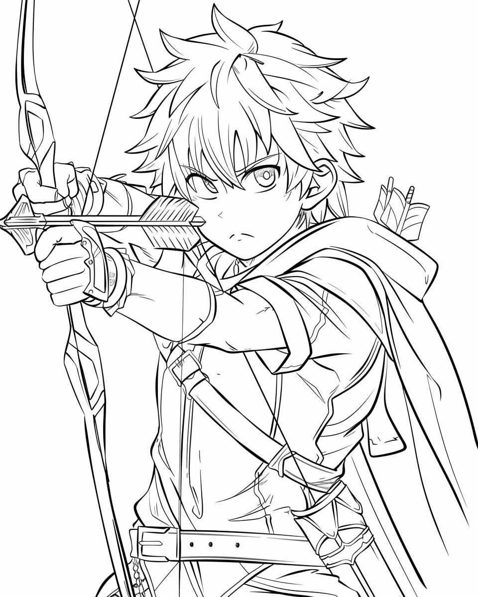 human ranger coloring page