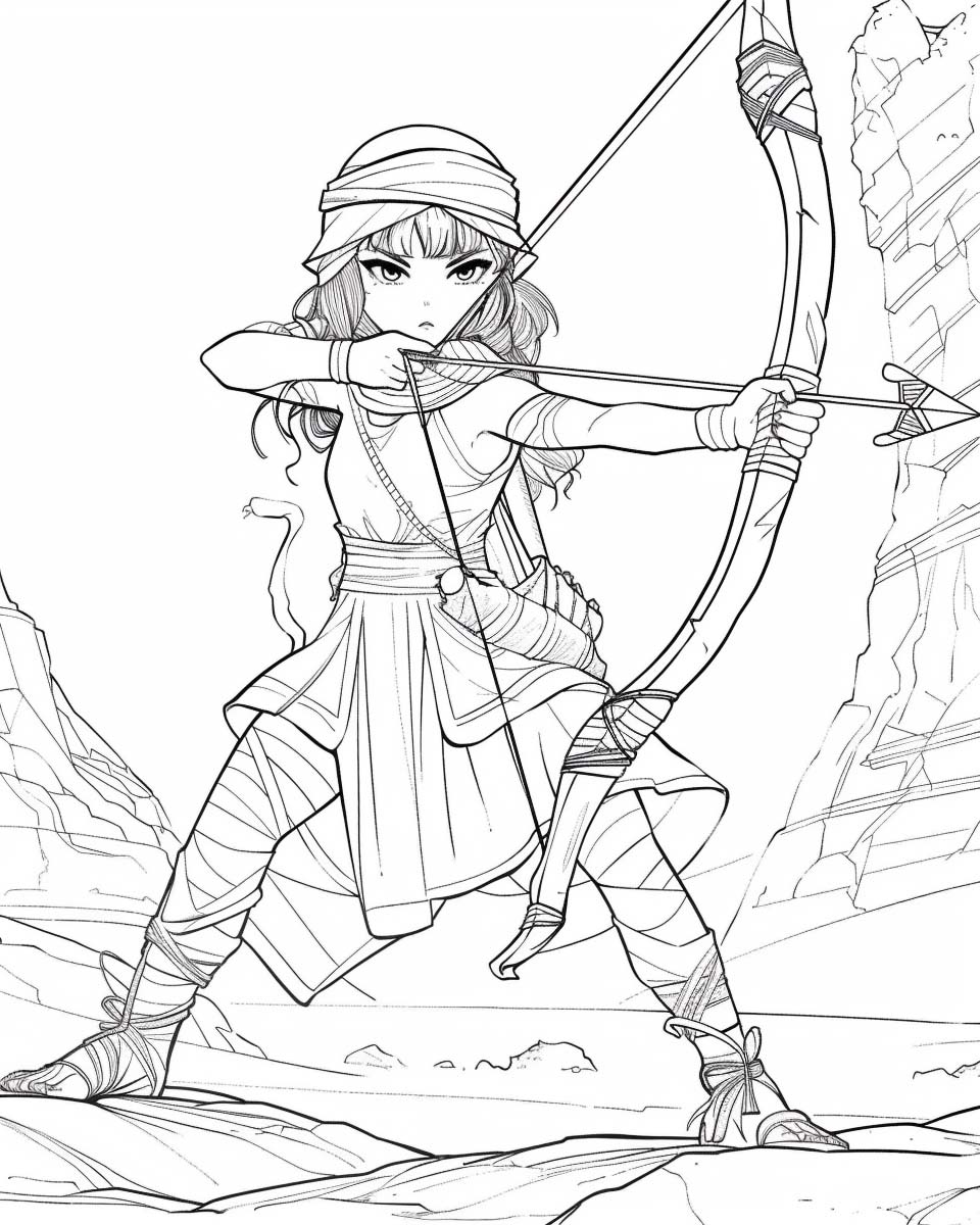 human wayfinder coloring page
