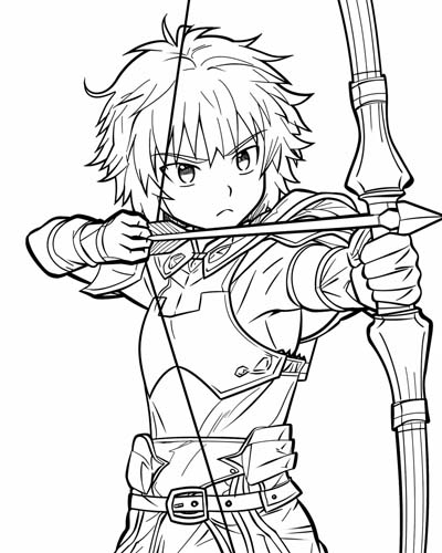 marksman magician coloring page
