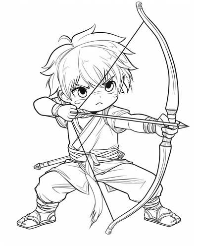 archer coloring page