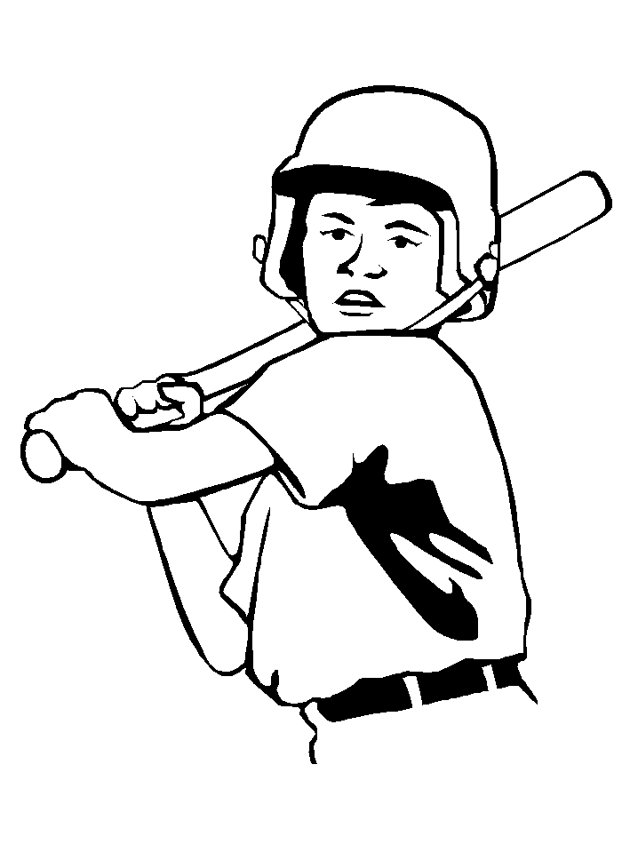 baseball coloring book pages