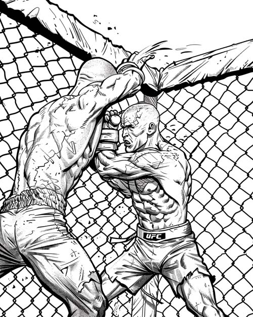 coloring page of the octagon