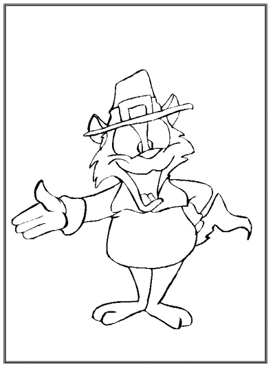 Thanksgiving coloring book pages