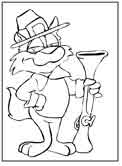 Thanksgiving pilgrim coloring page