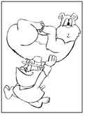 Thanksgiving pilgrim coloring page