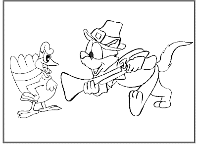 Thanksgiving coloring book pages