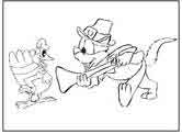 Thanksgiving pilgrim coloring page