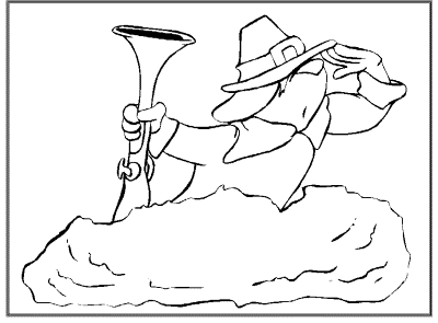 Thanksgiving coloring book pages