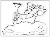 Thanksgiving pilgrim coloring page