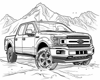 Ford F-150 coloring page