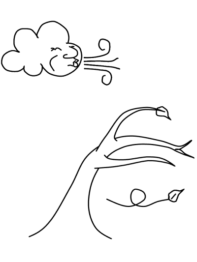 trees coloring book pages