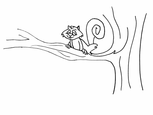 trees coloring book pages