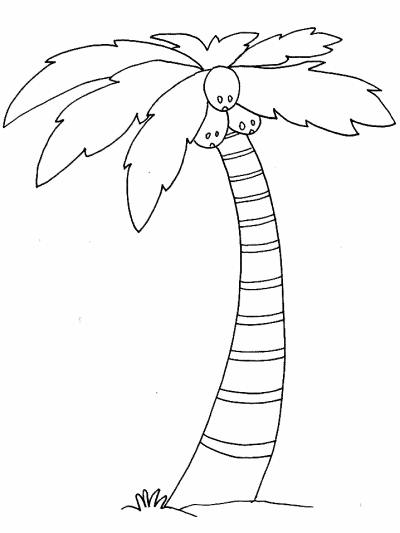 trees coloring book pages