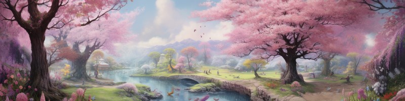 artwork of a fantasy forest
