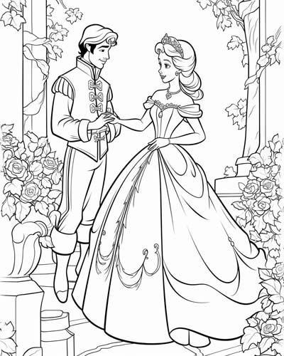 First meeting of a fairy tale couple