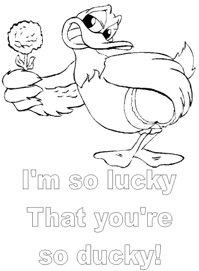 Valentine's Day coloring page