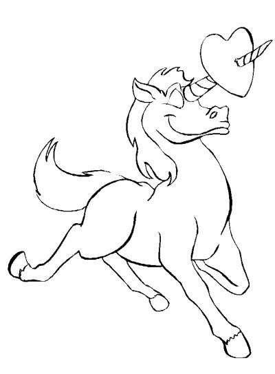 Valentine's Day coloring page