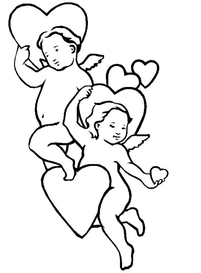 Valentine's Day coloring page