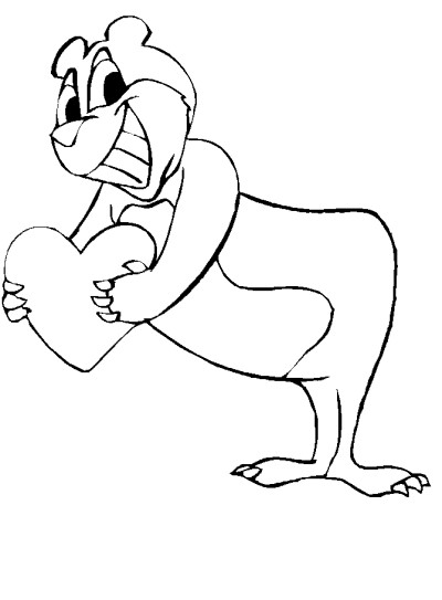 Valentine's Day coloring page